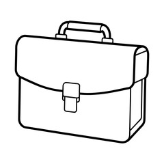 Briefcase Thin Line Vector Icon