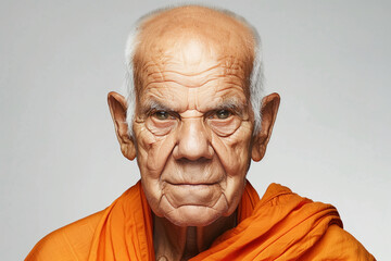 Photo of a Buddhist Monk, Generative AI