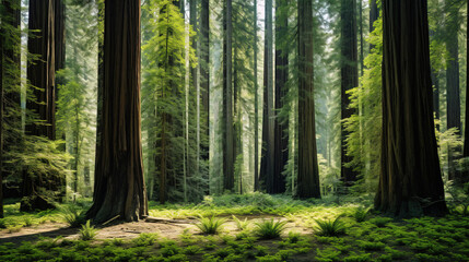 Naklejka premium path in the forest