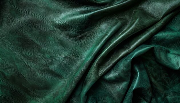 Stunning green backdrop featuring authentic leather feel