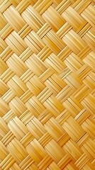 Close-up Texture of Woven Bamboo Pattern, Highlighting the Concept of Traditional Craftsmanship.