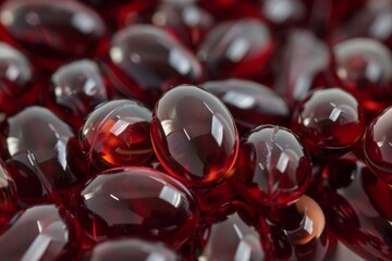 Krill oil pills are a nutritious supplement with omega 3 and astaxanthin