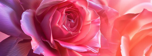 gradient colored rose