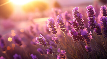 lavender flowers in a garden.