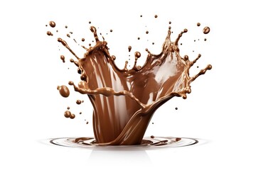 Delectable Chocolate Cocoa Splash Generative AI - obrazy, fototapety, plakaty
