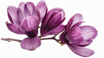 Purple magnolia flower Magnolia Felix isolated