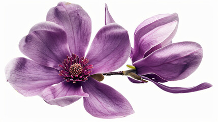 Purple magnolia flower Magnolia Felix isolated