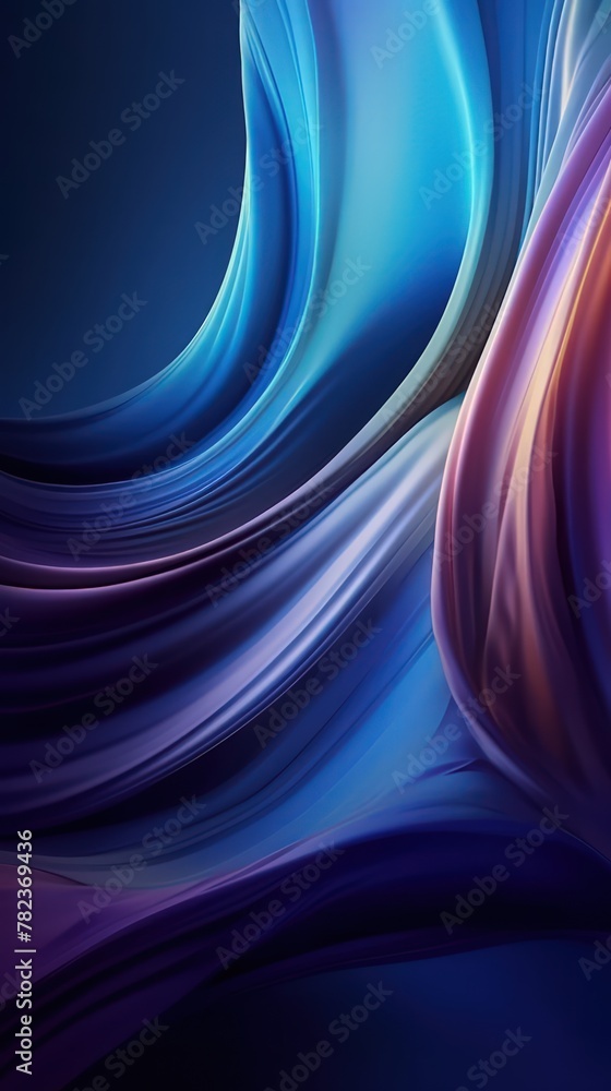 Poster flowing fabric-inspired abstract phone design generative ai