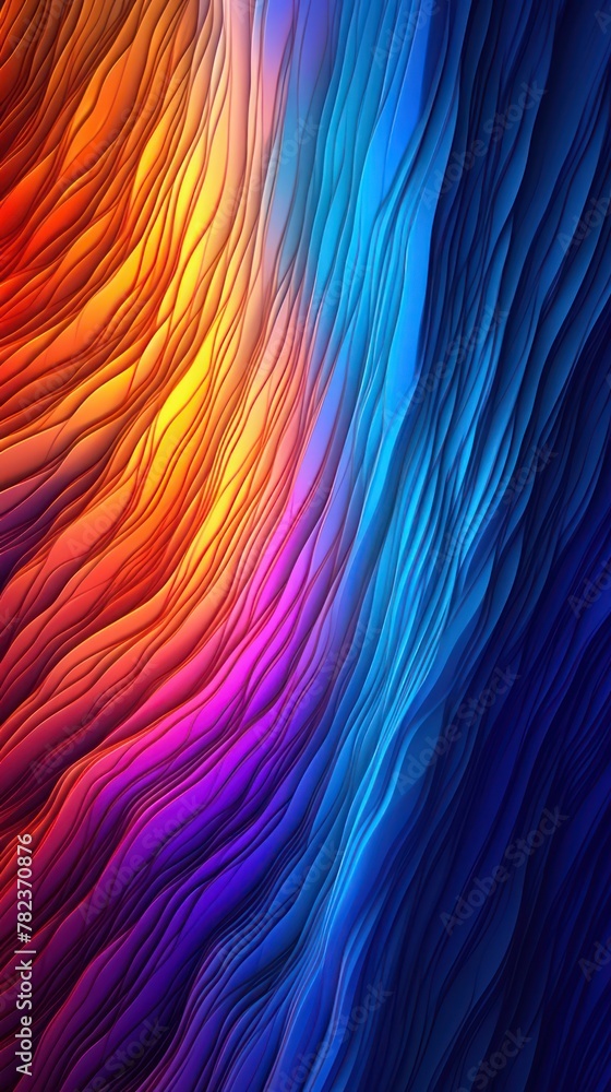 Poster vibrant abstract composition with dynamic jagged lines generative ai