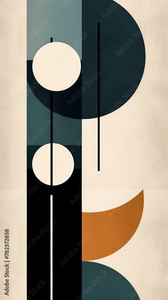 Poster minimalist nordic-inspired abstract art generative ai