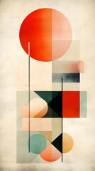 Elegant Minimalist Abstract Composition Generative AI