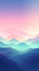 Serene Abstract Composition with Subtle Gradients Generative AI