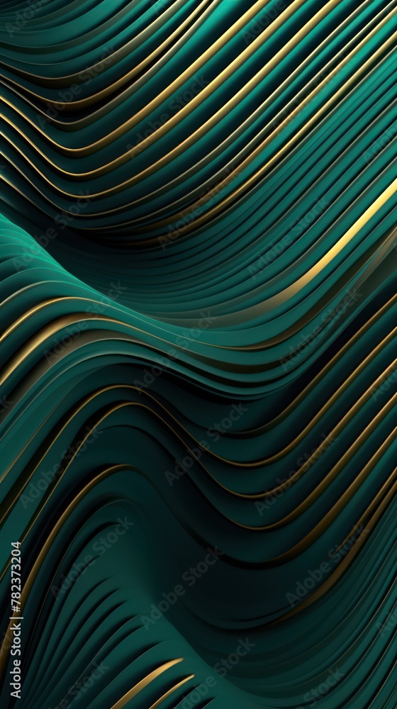 Poster captivating abstract art with intricate lines and curves generative ai