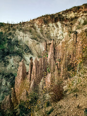 Djavolja varos (Devil's town), a rock formation consisting of about 200 earth pyramids or "towers", located in southern Serbia on the Radan Mountain