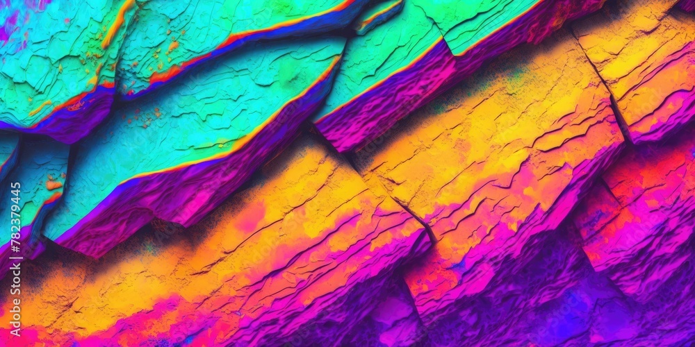 Poster vibrant colorful abstract rock texture background generative ai