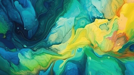 Fototapeta na wymiar Vibrant Watercolor Abstract Painting Background Generative AI
