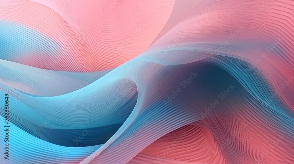 Aufkleber vibrant abstract wavy gradient backdrop generative ai