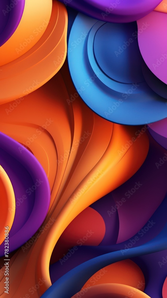 Poster vibrant gradient abstraction generative ai