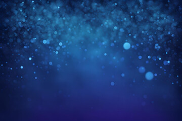 Fototapeta premium Indigo Blue bokeh , a normal simple grainy noise grungy empty space or spray texture , a rough abstract retro vibe shine bright light and glow background template color gradient