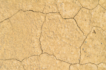close up of cracked earth texture background