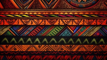 Vibrant African Tribal Artwork Generative AI