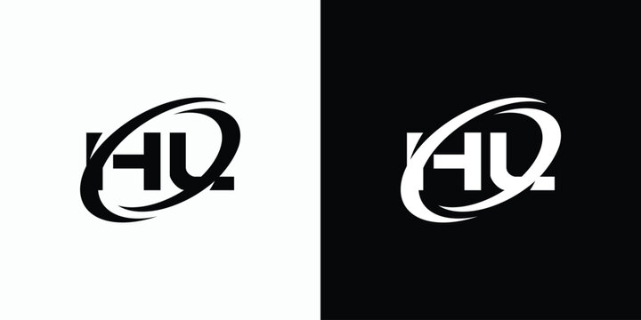H L ring initials vector logo design with modern, simple, clean and abstract style.