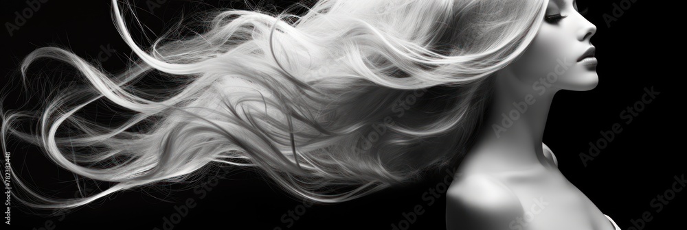 Poster moody monochrome artistic background generative ai