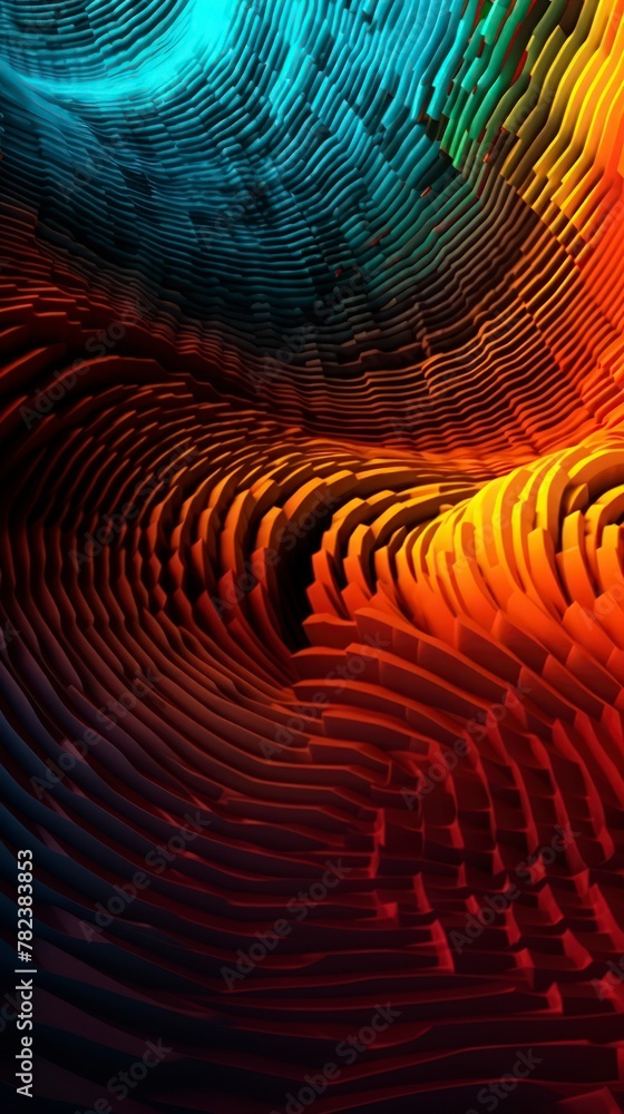 Poster dynamic sound wave artwork generative ai