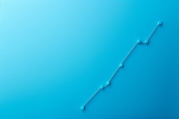A line graph depicting rising water levels on an electric blue background