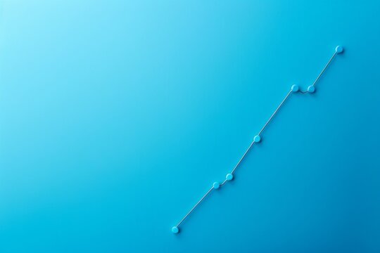 A line graph depicting rising water levels on an electric blue background