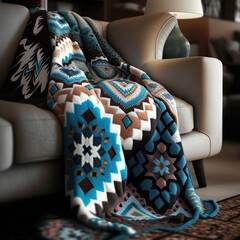 Luxurious Blanket Pattern Design Generative AI