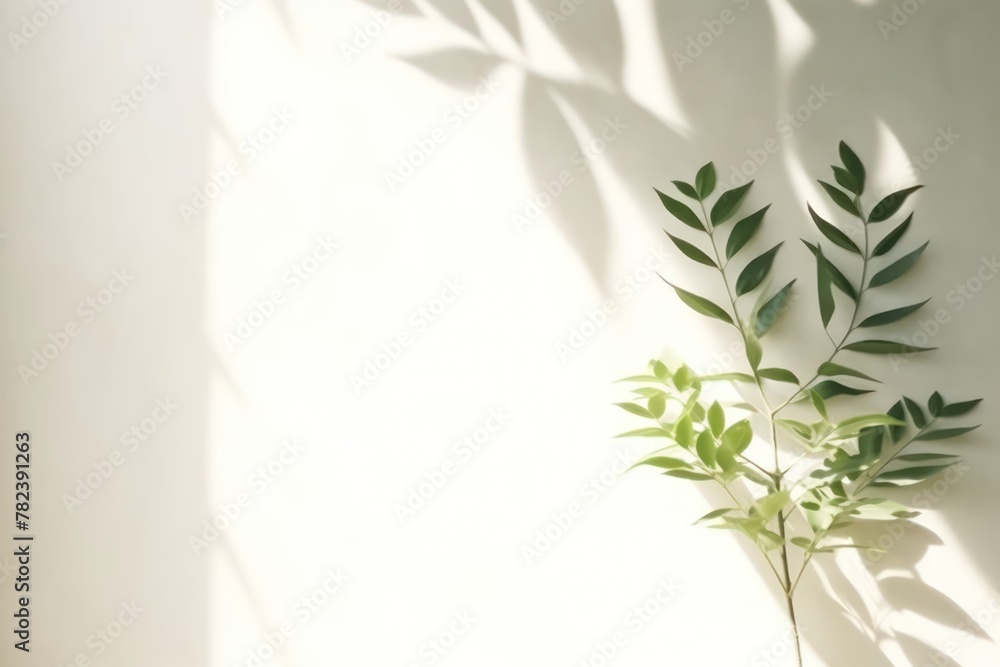 Poster captivating leaf shadow abstract generative ai