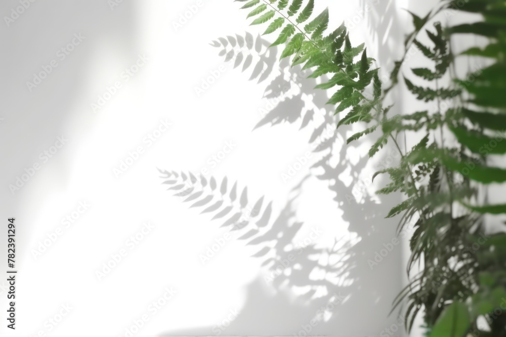 Poster minimal abstract floral shadow pattern generative ai