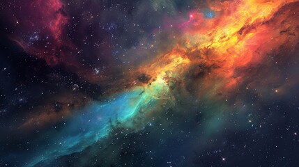 Fototapeta premium Space Galaxy Background