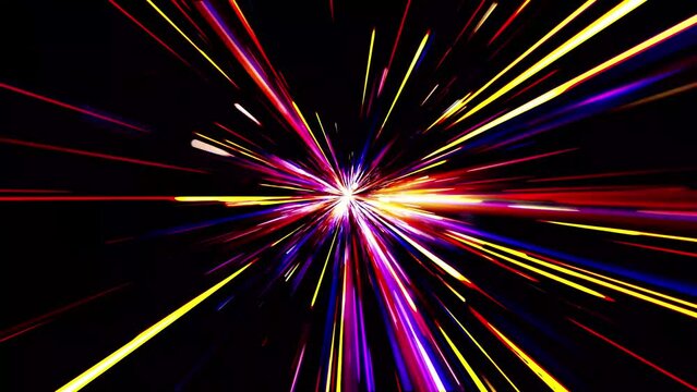 abstract background of radiating light rays lines