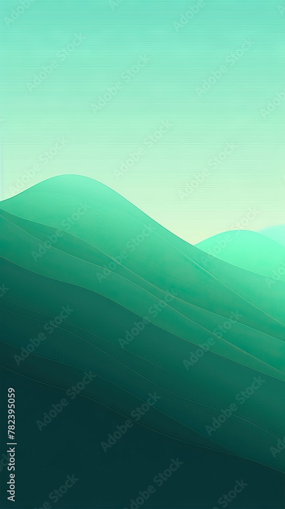 Poster contemplating color scheme with green gradient background generative ai