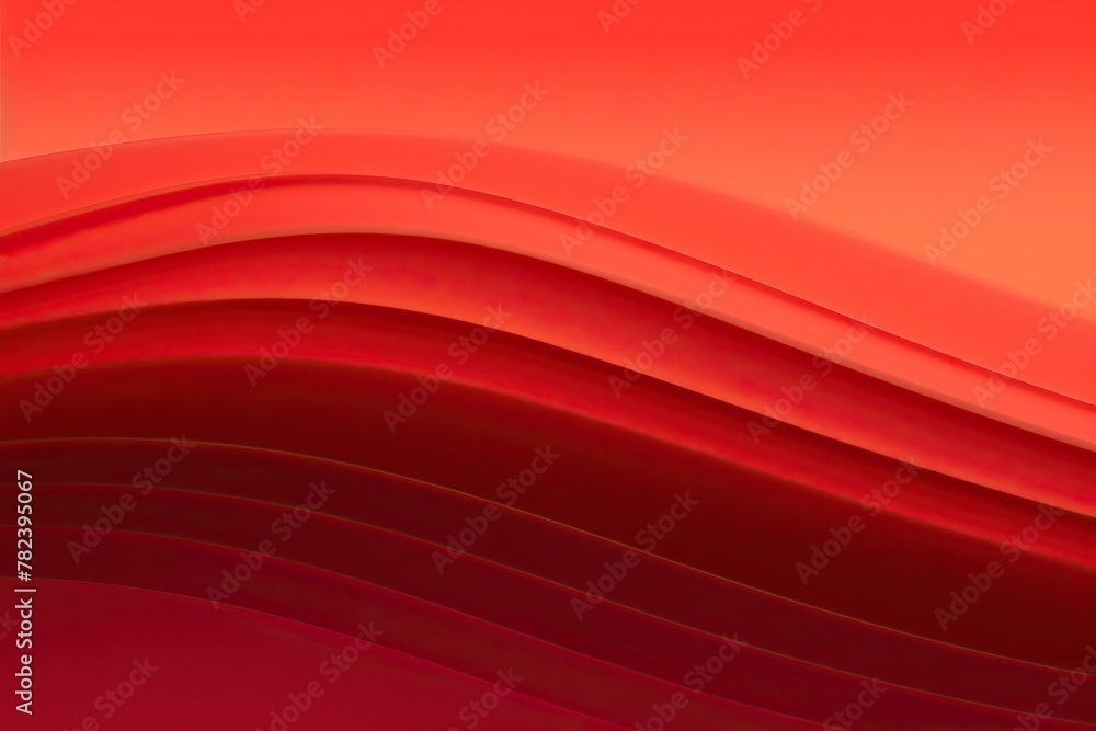 Poster contemplating color scheme on red gradient background generative ai