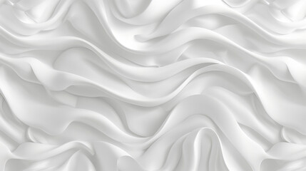 Seamless subtle white glossy soft abstract wavy embossed texture