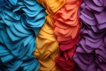 Vibrant Rainbow Backdrop Generative AI