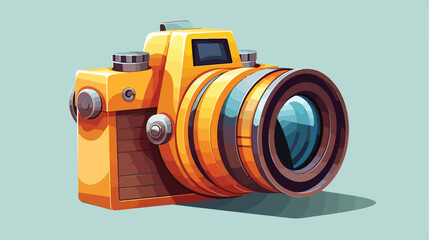 Camera icon illustration 3d render element 2d flat