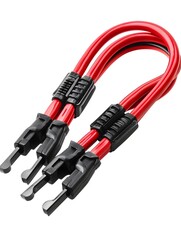 Jumper Cables with Red and Black Insulated Clamps for Car Battery Jump-Starting