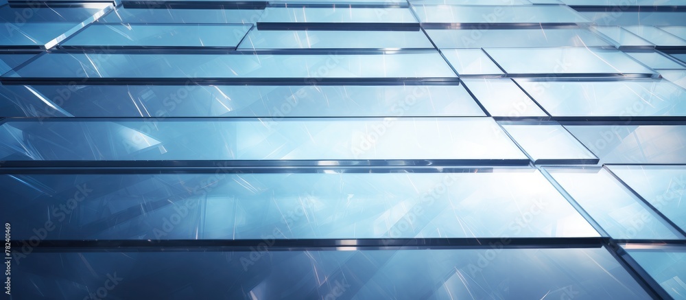 Poster Close-up of a building facade with numerous windows