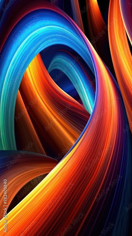 Poster captivating abstract composition with intersecting lines generative ai