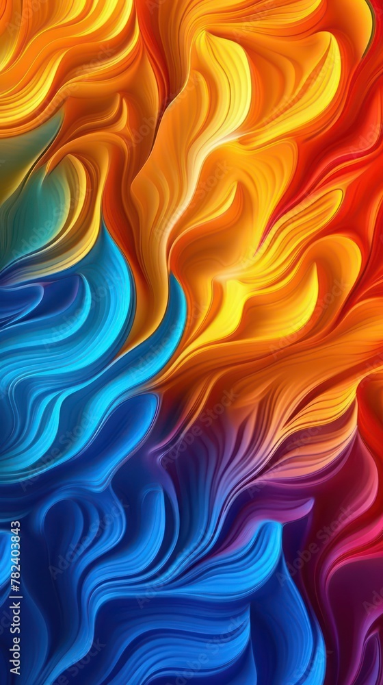 Poster mesmerizing intersecting curves generative ai