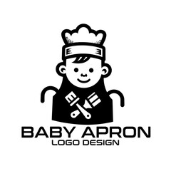 Baby Apron Vector Logo Design