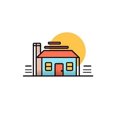 Minimalist House Icon Generative AI