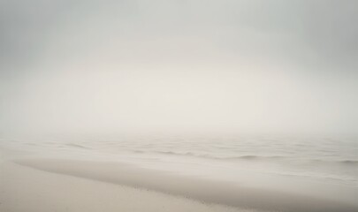 Ethereal Fog Over the Baltic Sea Generative AI - obrazy, fototapety, plakaty