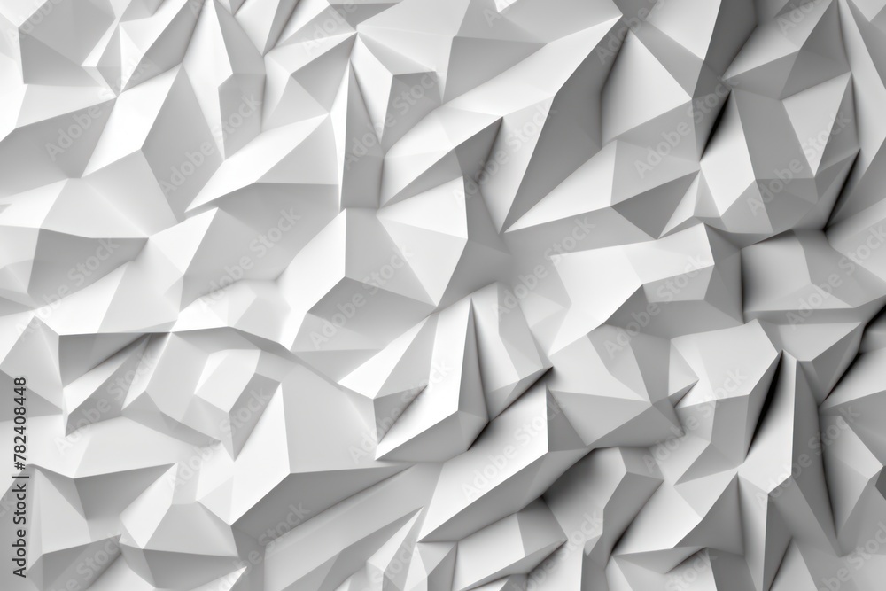 Poster intricate geometric texture in solid white generative ai