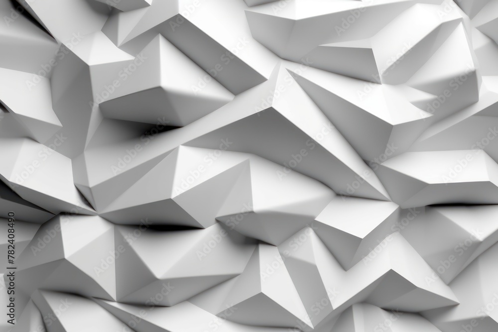 Poster intricate geometric texture in pristine white generative ai