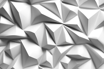 Obraz premium Detailed Geometric Texture in Solid White Generative AI